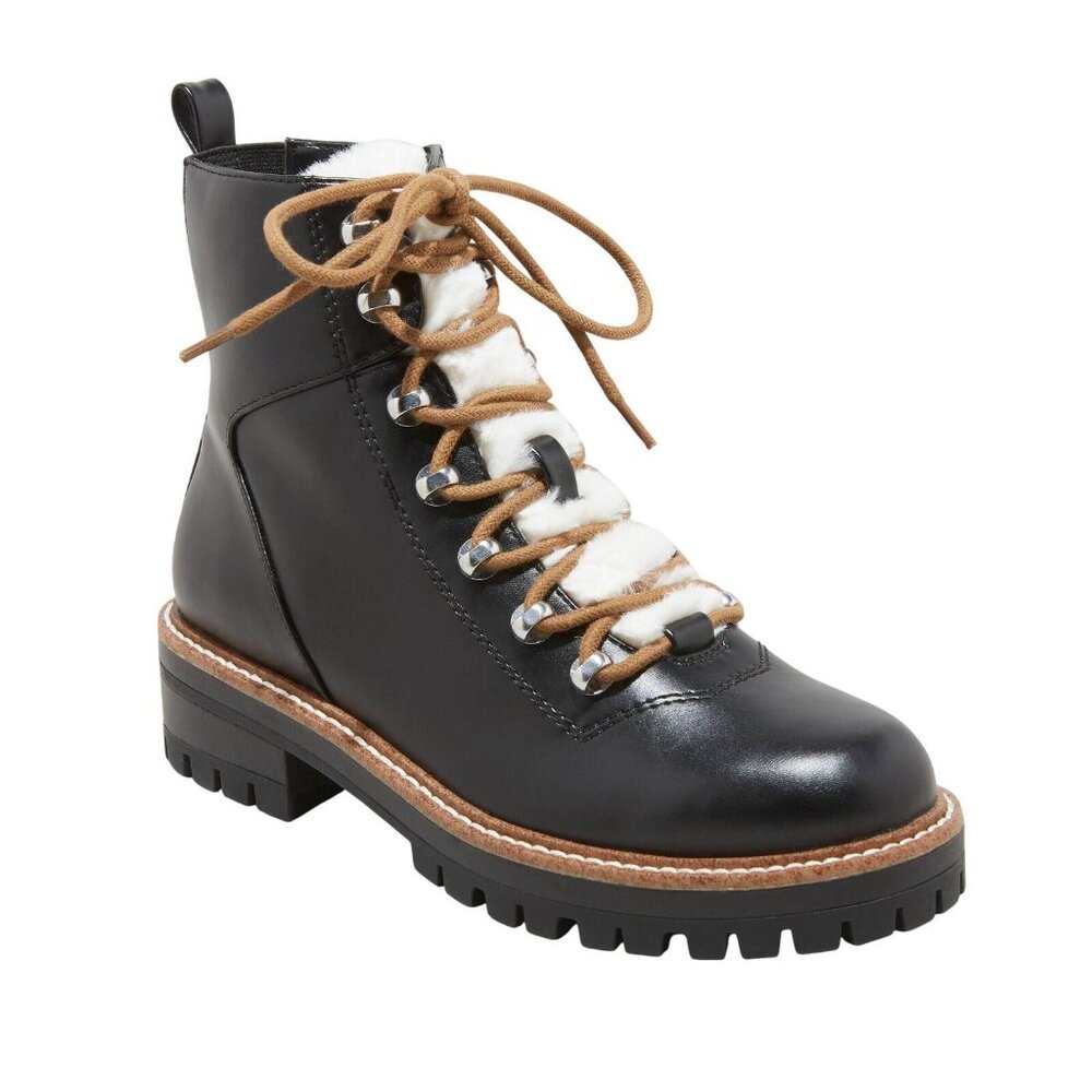a new day Black and Tan Lace-Up Boots